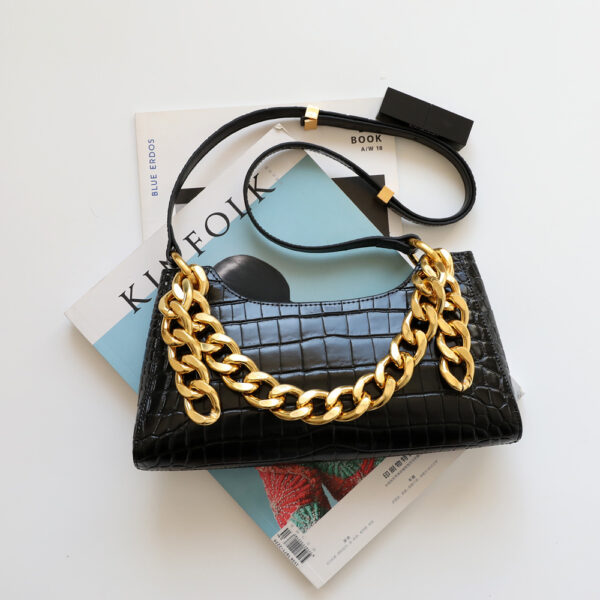 Ladies One-shoulder Messenger Handbag Cowhide Handbag - Image 3
