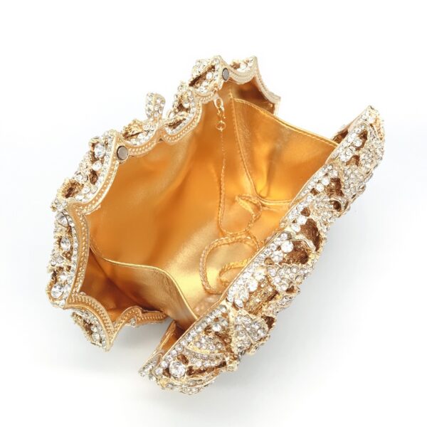 Hollow Rose Diamond Dinner Bag - Image 5