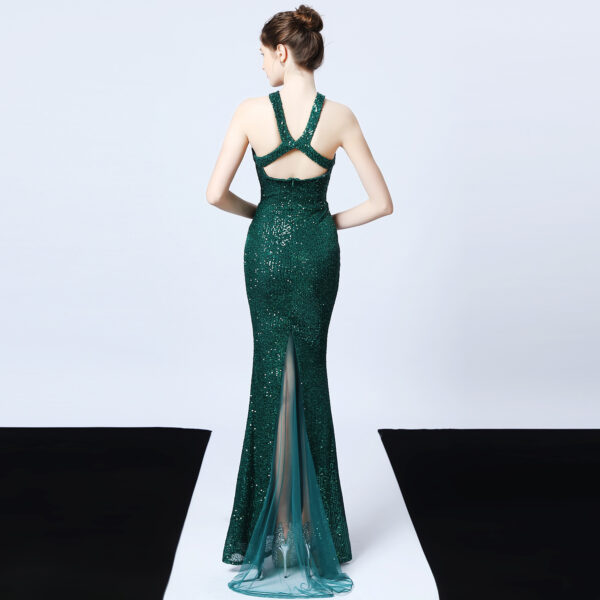 Sequined Party Dress Long Banquet Slim Fishtail - Image 10