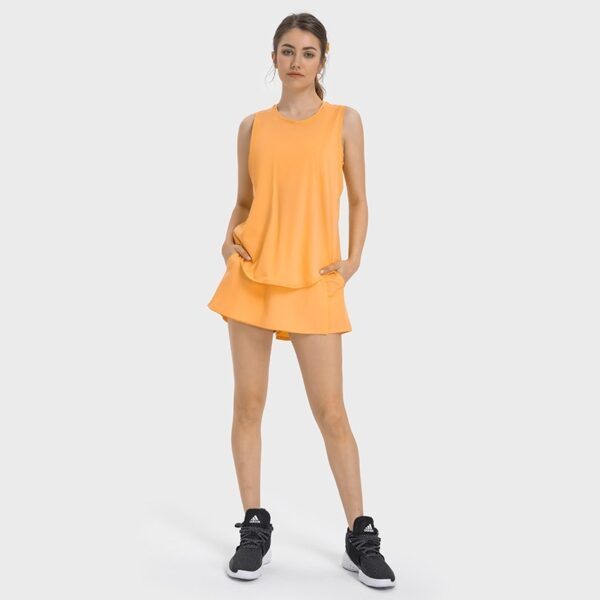 New Yoga Vest Fitness Exercise Sleeveless Blouse Quick-drying Loose Yoga Top - Image 4