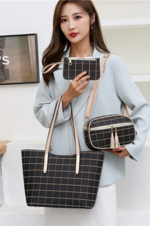 New Korean Fashion Four-piece Set Texture Shoulder Women Hand-carrying Crossbody Bag