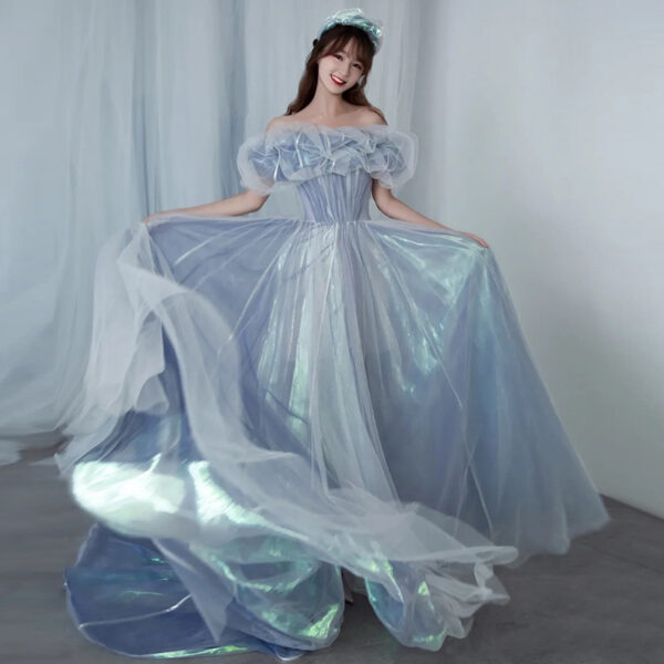Evening Gown For Women Haze Blue Fairy - Image 6