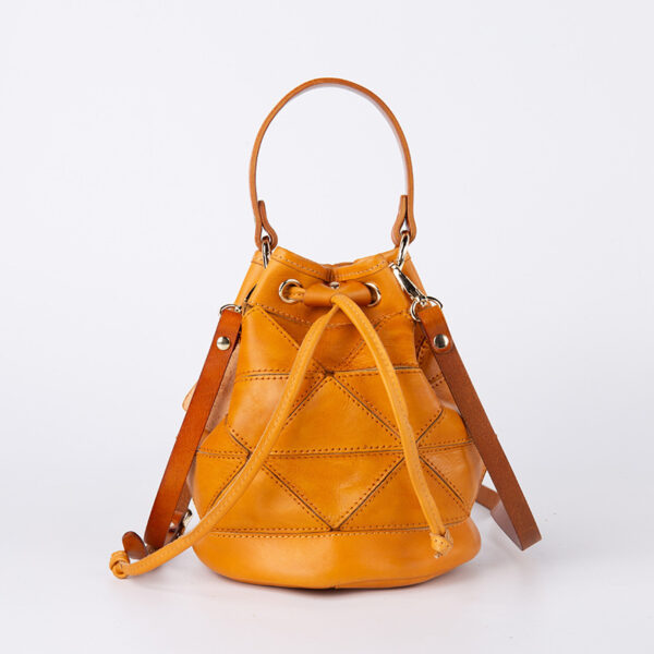 Geometric Stitching Crossbody Women's Bag Literary Handbag - Image 7