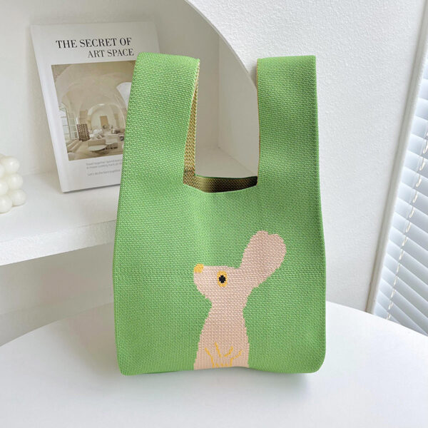 Moon Rabbit Knitted Shoulder Bag - Image 9