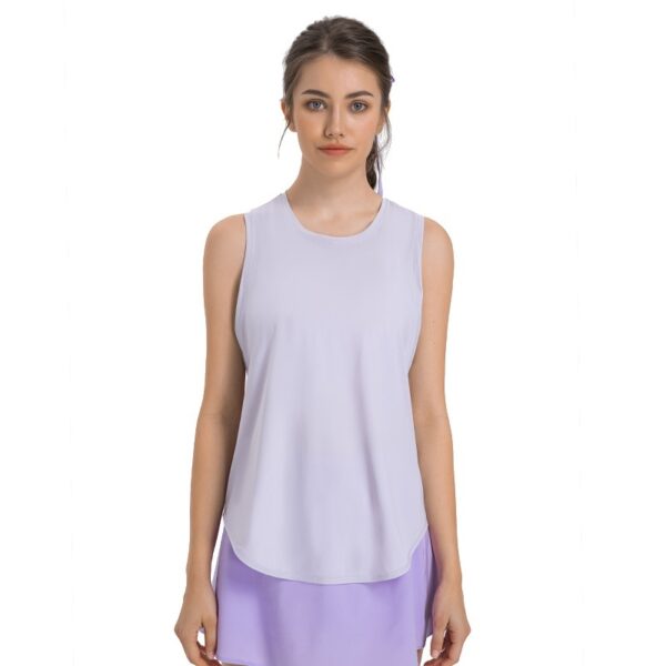 New Yoga Vest Fitness Exercise Sleeveless Blouse Quick-drying Loose Yoga Top - Image 5