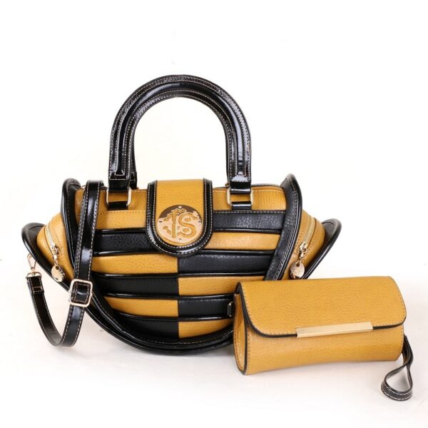 Women's Colorful Splicing Fashion Child Mother One Shoulder Crossbody Handbag - Image 3