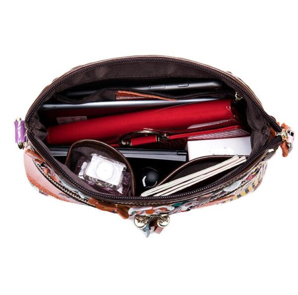 Head Layer Color Cowhide Shoulder Bag Woman - Image 2