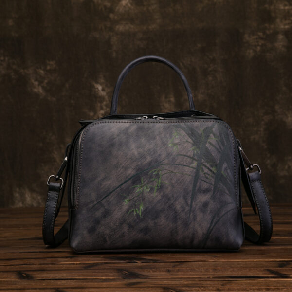 Retro female bag female first layer cowhide - Image 6