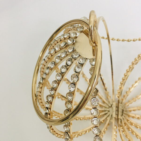 Hollow diamond ball bag dinner bag bird cage bun mother bag handbag - Image 9