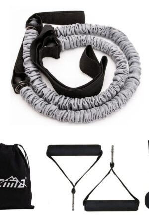 Abdominal wheel pull rope elastic belt handle door buckle set