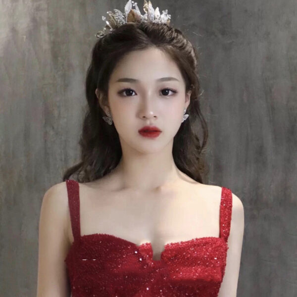 New Sequin Sling High-grade Princess Engagement Dress For Women - Image 2