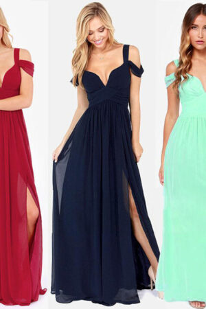 Long Floor Length Elegant Greek Style Pleated Dress