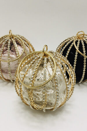 Hollow diamond ball bag dinner bag bird cage bun mother bag handbag