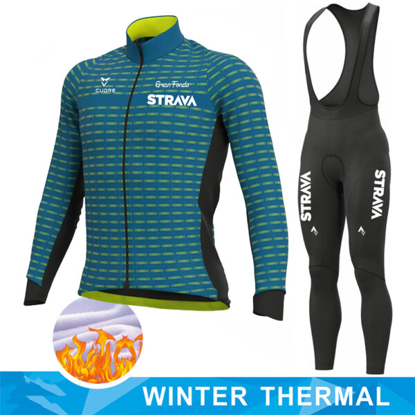 Jacket Fleece Thermal Sweater Rossi Cycling Wear - Image 3