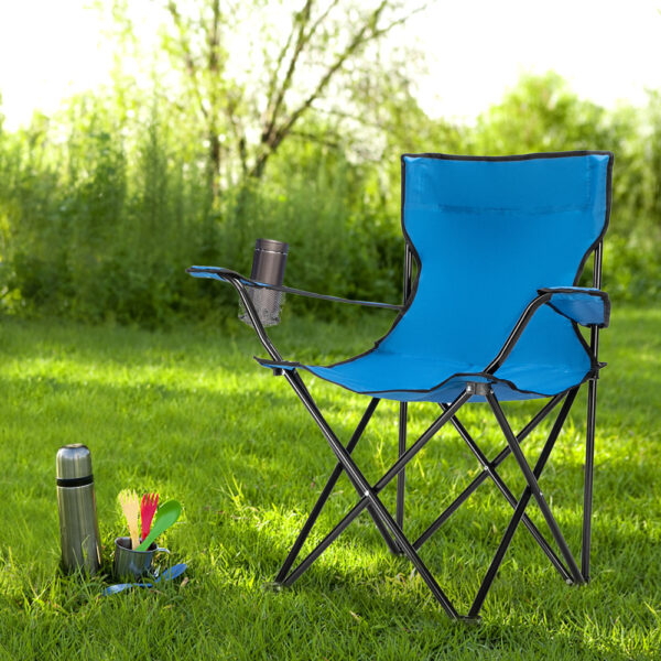 32 X19x31in Blue Camping Chair - Image 4