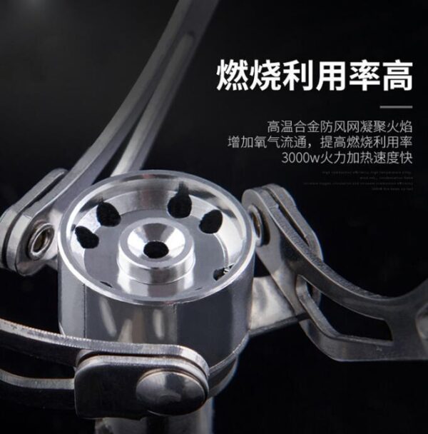 Portable Folding Mini Camping Stove Outdoor Gas Stove Survival Furnace Stove 3000W Pocket Picnic Cooking Gas - Image 7
