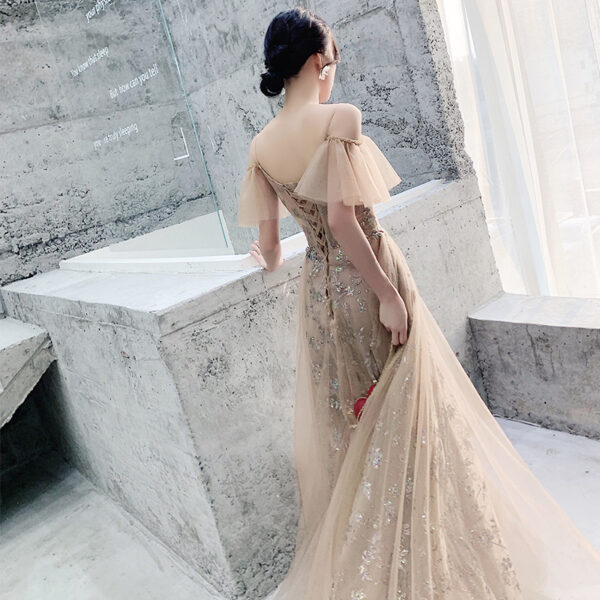 New style Sling Fantasy Fairy Temperament Birthday Party Host Dress Skirt Long - Image 2