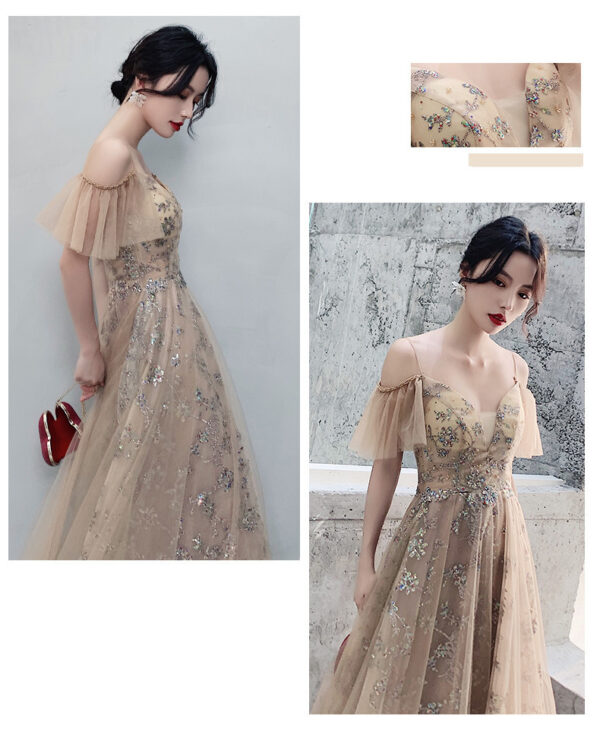 New style Sling Fantasy Fairy Temperament Birthday Party Host Dress Skirt Long - Image 4