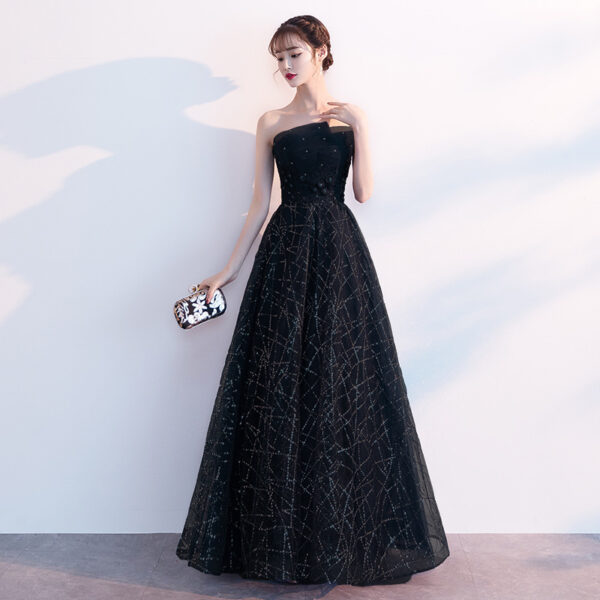 Sexy Strapless Long Evening Gown Toasting - Image 2