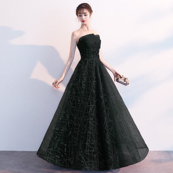 Sexy Strapless Long Evening Gown Toasting - Image 4