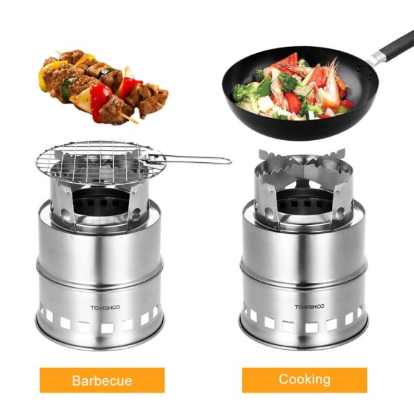 Portable Folding Windproof Wood Burning Stove Compac - Image 4