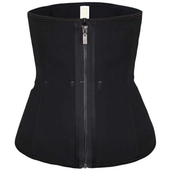 Rubber Zipper Inner-Breasted Waist Corset Sports Fitness Waistband - Image 3