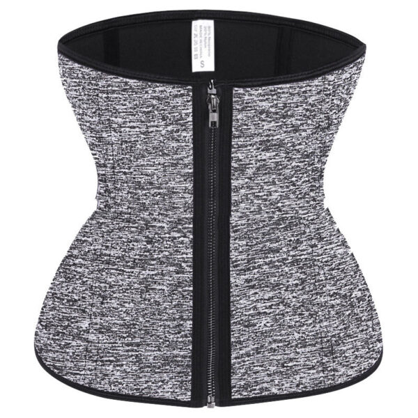 Rubber Zipper Inner-Breasted Waist Corset Sports Fitness Waistband - Image 7