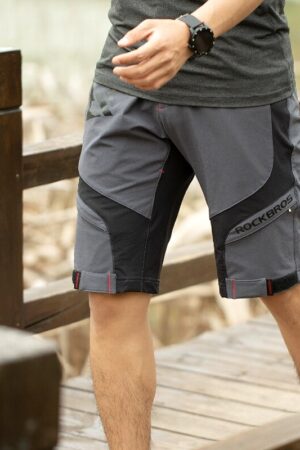 Mens Summer Outdoor Cycling Breathable Mountaineering Sports Quick-Drying Double-Layer Trousers