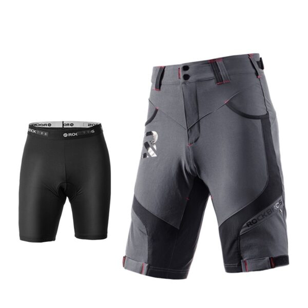 Mens Summer Outdoor Cycling Breathable Mountaineering Sports Quick-Drying Double-Layer Trousers - Image 5