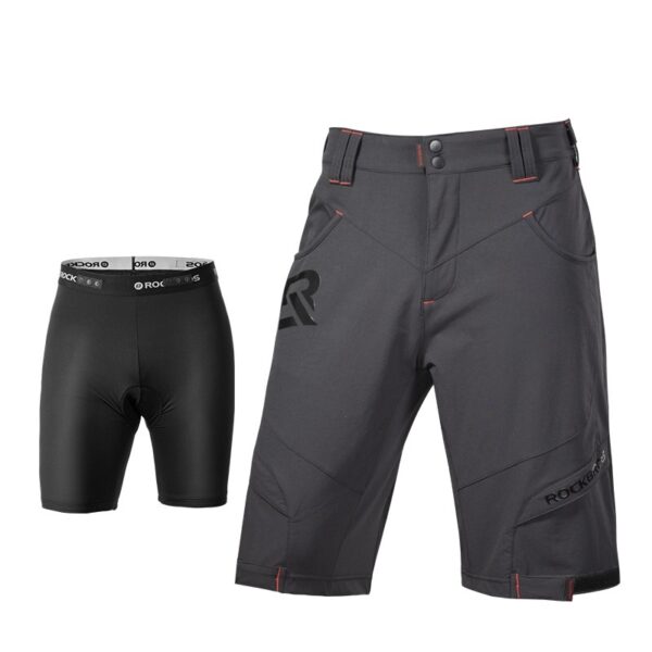 Mens Summer Outdoor Cycling Breathable Mountaineering Sports Quick-Drying Double-Layer Trousers - Image 4