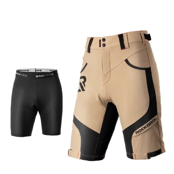 Mens Summer Outdoor Cycling Breathable Mountaineering Sports Quick-Drying Double-Layer Trousers - Image 6