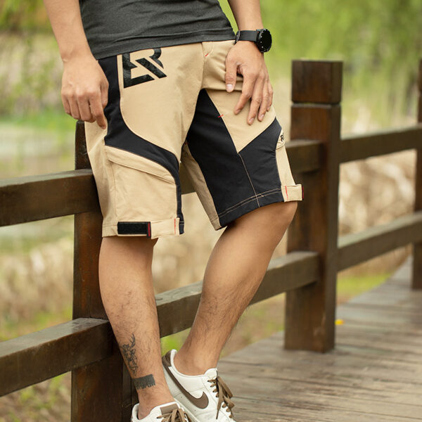 Mens Summer Outdoor Cycling Breathable Mountaineering Sports Quick-Drying Double-Layer Trousers - Image 3
