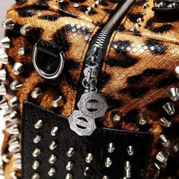 Ladies Handbag Personalized Rivet Rhinestone Shoulder Bag - Image 4