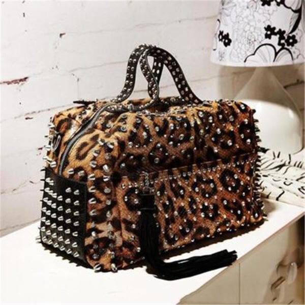 Ladies Handbag Personalized Rivet Rhinestone Shoulder Bag - Image 2