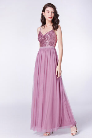 Fairy Full Shiny Sling Sequins Fashion Slim Slimming Party Long Evening Dress