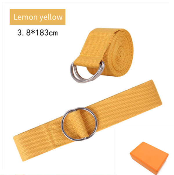 Pure Cotton Yoga Stretch Belt Fitness Tension Belt - Image 3