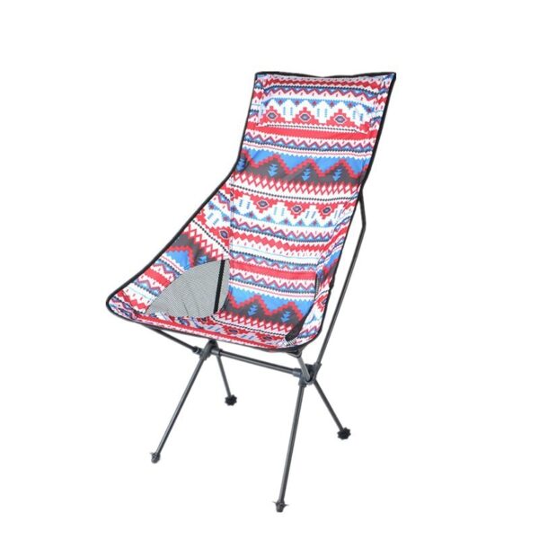Light Leisure Lazy Lounge Chair Camping Beach Fishing Aluminum Alloy Large Moon Chair - Image 4