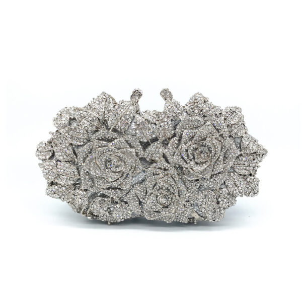 Hollow Rose Diamond Dinner Bag - Image 4