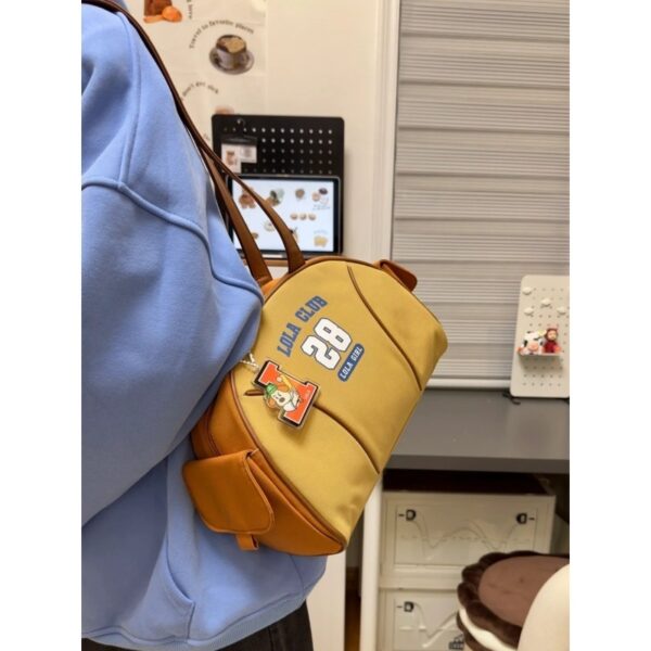 American Retro Three-dimensional Half Round Shoulder Bag - Image 6