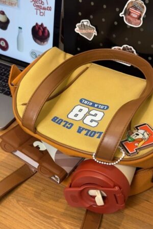 American Retro Three-dimensional Half Round Shoulder Bag