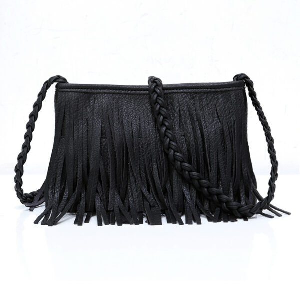 Hand-woven Tassel Bag Shoulder Crossbody Bag - Image 5