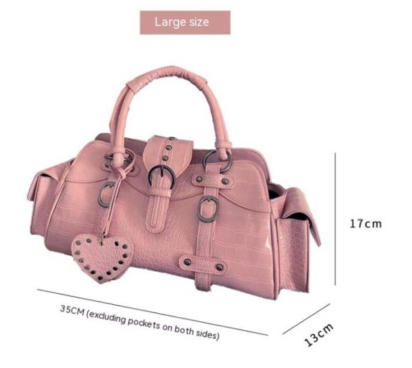 Square Rivet Hand-carrying Hand-carrying Crossbody Bag - Image 7