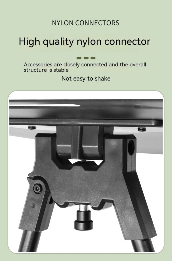 Outdoor Camping Blackened Aluminum Plate Folding Table - Image 6