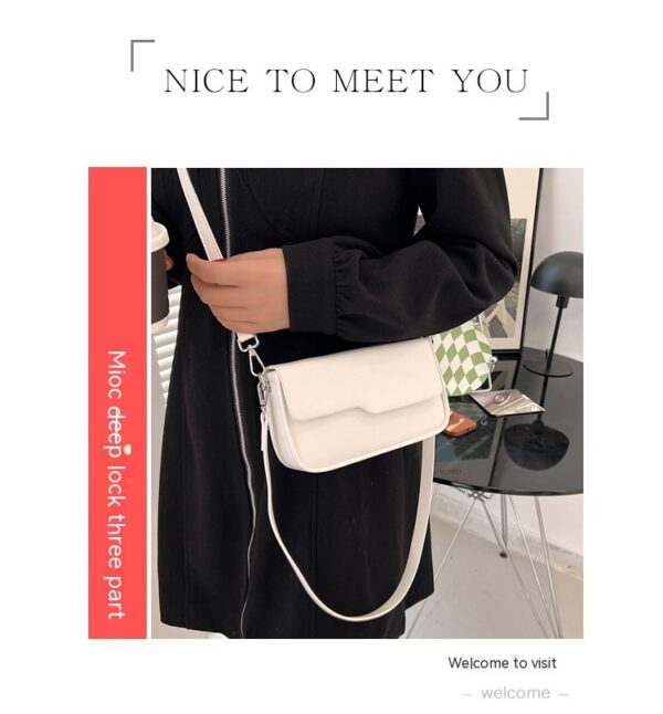 Niche Baguette Bag Korean Style Simple Underarm Shoulder Bag - Image 7