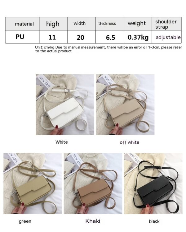 Niche Baguette Bag Korean Style Simple Underarm Shoulder Bag - Image 8