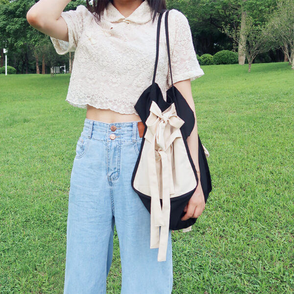 Special-interest Design New Cloth Bag Large Capacity Mori Style Portable Shoulder Bag - Image 8