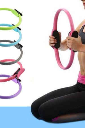 Yoga Fitness Pilates Ring Women Girls Circle Magic Dual Exercise Home Gym Workout Sports Lose Weight Body Resistance