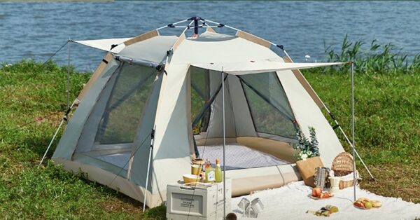 Foldable Automatic Thickening Sunscreen Wild Picnic Home Full Set Camping Tent - Image 8