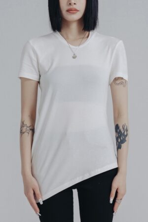 Personalized Circular Arc Design Simple And Thin Short Sleeve