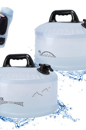 13L Camping Portable Water Bag Outdoor Hiking Travel Emergency Car Water Storage Equipment Home Living Water Tanks Foldable Water Container